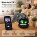 Portable Bluetooth Speaker with White Noise Machine, LED Color Lights, Aromatherapy Diffuser, Sleep Sound Machine for Sleep, Yoga, Home, Office & Bedroom, Gift for Women, Men, Kids & Friends