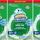 Scrubbing Bubbles Toilet Bowl Tablets, Continuous Clean Toilet Drop In Discs, Each Tablet Provides 4 Weeks of Protection Against Stains and Build Up, 5 Count (Pack of 3)