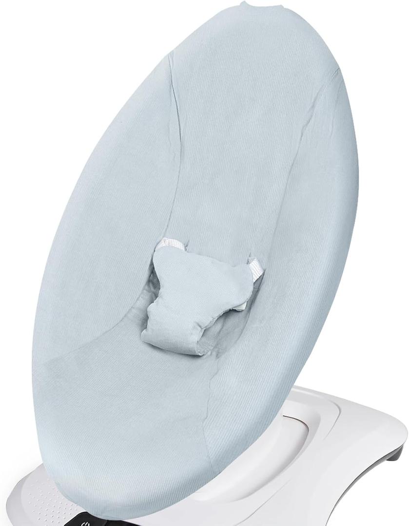 Baby Swing Cover - Compatible with 4moms MamaRoo 4 Old Model Before 2022 - Soft & Breathable Fabric, Machine Washable, Perfect for Baby & Newborn (Cover Only) Blue