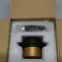 Black Bathtub Drain Tip Toe Tub Conversion Kit Assembly,Wellup Tub Drain Trim Kit with Two Hole Overflow Faceplate,Matte Black