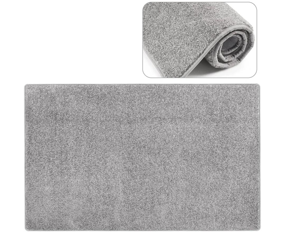 PURE ERA Carpet Stair Tread Landing Mat Tape Free Self Adhesive Non Slip Skid Resistant Indoor Doormat Area Rug Floor Mat for Kitchen Bathroom Workstations Washable 2' X 3' (Light Gray) PURE ERA Carpet Stair Tread Landing Mat Tape Free Self Adhesive Non Slip Skid Resistant Indoor Doormat Area Rug Floor Mat for Kitchen Bathroom Workstations Washable 2' X 3' (Light Gray)