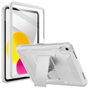 Soke Case for iPad (A16) 11th Generation 11-inch 2025, iPad 10th Generation 10.9-inch 2022, with Built-in Screen Protector and Kickstand, Rugged Full Body Protective Cover - Light Gray