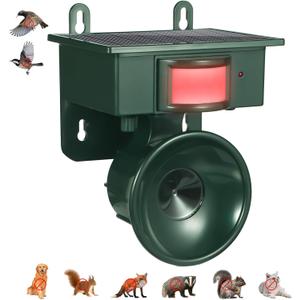 2026 New Ultrasonic Bird Repeller Outdoor,Woodpecker Deterrent for House,Bird Repellent Solar-Powered Bird Deterrent Device,Weatherproof Pigeon Repellent to Keep Birds Away Balcony Porch Patio Yard