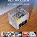 CREWORKS 10L Digital Ultrasonic Cleaning Machine with Heater & Timer, 240W Stainless Steel Ultrasonic Washing Machine, 2.6 gal Sonic Parts Cleaning Machine for Jewelry Glasses Auto Tool Machine Part