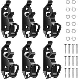 6Pcs Shovel Mount for Roof Rack,Mount Shovel Holder for Truck,Quick Release Axe Holder Kit with Metal Screws and Nuts,Rack Wall for Axe,Metal Rubber Clamps Kit for Boats Bike