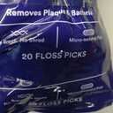 DenTek Triple Clean Advanced Clean Floss Picks, No Break & No Shred Floss, 20 Count (Pack of 8)