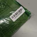 Green Embossed Striped Print Bikini Set One Shoulder, Size L