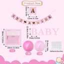 Baby Shower Decoration Kit for Girl, It's a Girl Banner Pink Balloon Box with 20 Pink Balloons, Baby Girl Party Decorations Kit for Gender Reveal Party Baby Shower Celebration