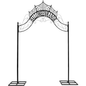 Chumia 8.08 ft Halloween Archway Cemetery Outdoor Entrance Graveyard Decor, 8.2 x 6.23 ft/ 2.5 x 1.9 m