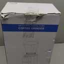 Conical Burr Espresso Coffee Grinder Electric, Coffee Bean Grinder for Home Use Upgraded 48 Grind Settings, 35s Precision Timer, Anti-Static for Pour Over/Drip/French Press, Stainless Steel Black