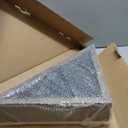 HBCY Creations Flag Display Case with Certificate Holder for 5' x 9.5' American Veteran Burial Flag, Solid Wood with Glass Front with Wall Mount or Standing Display, Cherry Finish