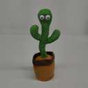 Pbooo Dancing Talking Cactus Mimicking Toy,Talking Repeat Singing Sunny Cactus Toy 120 Pcs Songs for Baby 15S Record Your Sound Sing+Dancing+Recording+LED