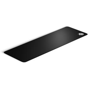 SteelSeries QcK Gaming Mouse Pad - XL Stitched Edge Cloth - Extra Durable - Sized to Cover Desks (Black)