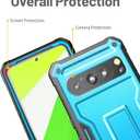 FITO for Google Pixel 8 Pro Case, Dual Layer Shockproof Heavy Duty Phone Case Built-in Kickstand for Google Pixel 8 Pro Phone (Blue)