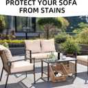 5 x Outdoor Cushion Covers Set,8PCS Patio Furniture Couch Seat Slipcovers, Replacement for Sofa Sectional Chair(CoverOnly)