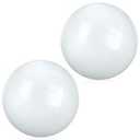 kymqlyw 2 Pcs 12 Inch Solid White Beach Balls Inflatable Beach Balls Bulk Large Blow up Pool Game Toys for for Summer Beach, Pool and Summer Birthday Party Supplies (White)