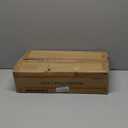 LEPOWER Wood Tripod Floor Lamp, Mid Century Standing Lamp for Living Room, Flaxen Lamp Shade, Modern Design Standing Lamp with E26 Base, Tall Floor Light for Bedroom, Study Room and Office Brown