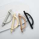 10 Pack 5 Inch(128mm) Kitchen Cabinet Handles Matte Black Cabinet Pulls Kitchen Cabinet Hardware Half Moon Drawer Pulls for Dresser Cupboard Wardrobe