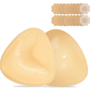 Double Sided Sticky Bra Inserts Reusable Push Up Lift Self Adhesive Bra Pads for Bikini Swimsuit Sports Strapless Bra