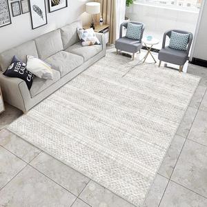 8'x10' Machine Washable Vintage Design Area Rug - Non Slip, Stain Resistant for Home, Office, Machine Washable Area Rug, 8x10 Area Rugs for Living Room (Grey Beige 8x10)