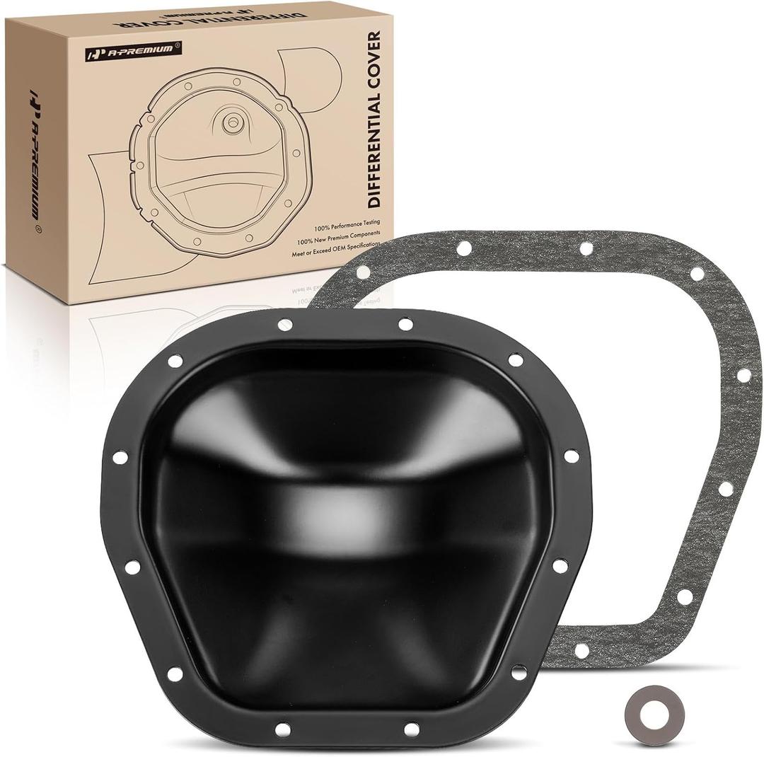 A-Premium Rear Differential Cover with Gasket Compatible with F-150 Heritage, Transit-150, Transit-250, Transit-350 HD, Expedition, E-150 Econoline Club Wagon & Lincoln Navigator, Mark LT, Blackwood
