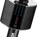 BONAOK Karaoke Microphone, Portable Wireless Bluetooth Karaoke Mic for Adults&Kids Car Home Outdoor Party, Karaoke Machine for PC/All Smartphone G50 Black 2025