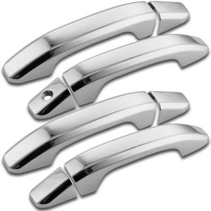 Exterior Door Handle Cover Chrome Compatible with 2014-2020 Chevy Chevrolet Silverado Suburban Tahoe, GMC Sierra Yukon Car Door Handle Cover-4pc