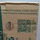 FLOFARE Pack of 48 Floral Foam Blocks for Fresh and Artificial Flowers, Each (7.8 L x 3.5 W x 2.4 H), Dry and Wet Floral Foam Blocks for Wedding, Birthdays, Home, Office, and Garden Decorations