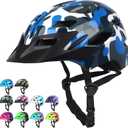 Kids Bike Helmet,Bavilk Kids Boys Girls Bike Helmets with LED Light Detachable Visor Children Youth Teen Multi-Sport for Skating Cycling Scooter Skateboard Adjustable & Lightweight 19.7"-22.4", 50-57 cm / 19.7"-22.4"