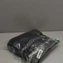 Pink Queen Women's Loose Turtleneck Oversize Long Pullover Sweater Dress (X-Large, Black)