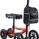 BlessReach All Terrain Knee Scooter for Adults Foot Injuries,11” Big Wheels | 300lbs Foldable Leg Knee Scooter, Disc Brake System, Adjustable Height, Storage Bag, Crutch Alternative for Ankle