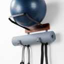 Yoga Ball Holder Wall Mount – Fits Trideer Pilates Exercise Balls, 44 x 23.3 cm