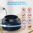 Ultrasonic Pest Repellent Plug-in, Electronic Mouse Traps & Insect Repellent, Pest Control for Rodent, Roach, Ant, Squirrel, Spider, Bugs, Mouse, Rat, Bat for Home, Office, Warehouse Black 1 Pack