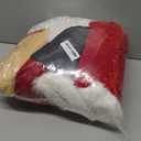 Santa Costume Suit for Men Adults with Fake Belly Pouch,11PCS Claus Set Deluxe Velvet Professional Christmas Suits Red (Large)