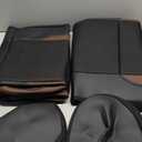 Skechers Memory Foam Car Seat Covers, Air Cool Mesh Thick Seat Covers,Car Seat Covers Front Seats Airbag Compatible, Automotive Comfort Protection for Most Cars,Van,Trucks, SUVs,Brown (Black and Brown)