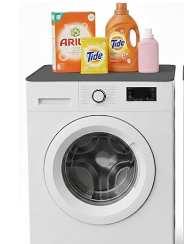 Washer and Dryer Protector Mat, 23.6“ x 19.7" - 1 PC Heavy Duty Non Slip Waterproof – Washer Dryer Countertop for Laundry Room Organization, Under Refrigerator Mini Fridge Silicone Mat