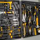 Tool Set- 412 Piece Home Repair/Auto Tool Kit, Storage Organizer with Drawers, Toolbox Storage Case for Women & Men, Perfect for Homeowner, Diyer, Handyman, DIY- Yellow