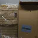 Handwoven Paper Woven Cube Basket Organizer with Handles Set of 4 Foldable Storage Baskets for Bedroom Living Room Cubby Storage Units for Clothes Books Toys (Natural, 13" L x 13" W x 13" H)