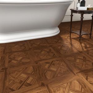 Peel and Stick Floor Tile 10-Pcs Cover 10 Sq.Ft, Vinyl Flooring Tiles 12 x 12 Matte Self Adhesive Flooring Stickers Waterproof Removable for Renter, Bathroom Living Room, Dark Brown