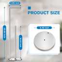 Toilet Paper Holder Stand, Toilet Paper Stand Brushed Nickel, Free Standing Toilet Paper Holder, Toilet Paper Storage by Bathth