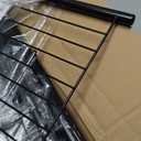 Heavy Duty Clothes Rack Load 556 LBS, Rolling Clothing Rack With Shelves, Height Adjustable Metal Clothes Hanger with Wheels Portable Wardrobe Organizer Garment Rod for Hanging Clothes (Black)