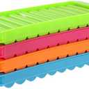 4 Plastic Ice Tube Making Trays for Water Bottles - 2pc Sets