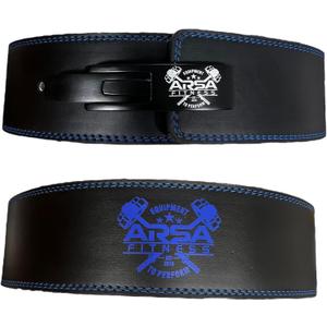 Arsa Fitness Weightlifting Adjustable Lever Belt for Men & Women Real Cow Hide Leather for Powerlifting Back Support Workout Deadlifts Squats 10MM Thickness 4" Width (MEDIUM)