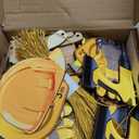 60 Pcs Construction Christmas Tree Ornament Handyman Tool Wooden Christmas Hanging Decoration Wood Axe Pliers Hammer Hard Hat Ornament Holiday Decorations for Welder Lineman Xmas Party Decor