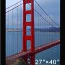 BESCRCL 27x40 Poster Frame for Wall Display with HD Plexiglas, Engineered Wood for 27 x 40 Picture, Black, 1 Pack