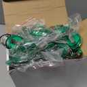 Laumoi 80 Packs Retractable ID Badge Holder Name ID Badge Reel Clips Keychain with Belt Clip and Key Ring for Office Worker Doctor Nurse Employee (Transparent Green)