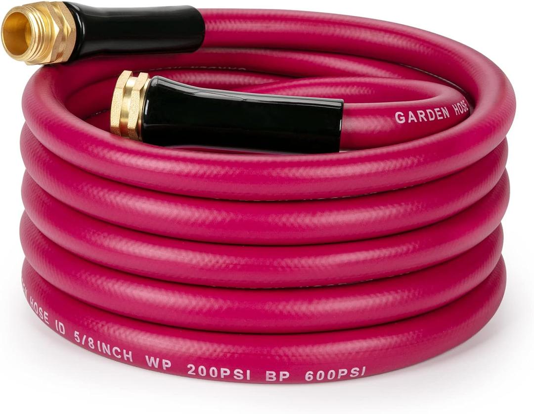 WELLUCK Garden Hose 5/8 in x 25 FT, Heavy Duty Durable Anti Kink Flexible Garden Water Hose for Drinking Water Safe BPA Free, All-weather Lightweight Water Hose for Garden RV Camper Marine WELLUCK Garden Hose 5/8 in x 25 FT, Heavy Duty Durable Anti Kink Flexible Garden Water Hose for Drinking Water Safe BPA Free, All-weather Lightweight Water Hose for Garden RV Camper Marine