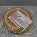 UniGreen Home & Garden Mix Woven Placemat Set of 6, 13.5 inches, Dia 12inches, Natural, MixPlacemat-13.5inch