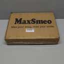 MaxSmeo Side Table, 3-Tier Small End Table, Modern Oval Night Stand Accent Table for Living Room, Bedroom, Rustic Brown