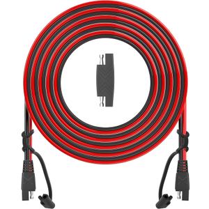 OYMSAE 25Feet SAE to SAE Extension Cable Quick Disconnect Connector 16AWG,for Automotive,Solar Panel Panel SAE Plug(25FT(16AWG)), Charging Adapter